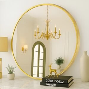 Song Mix Round Wall Mirror.